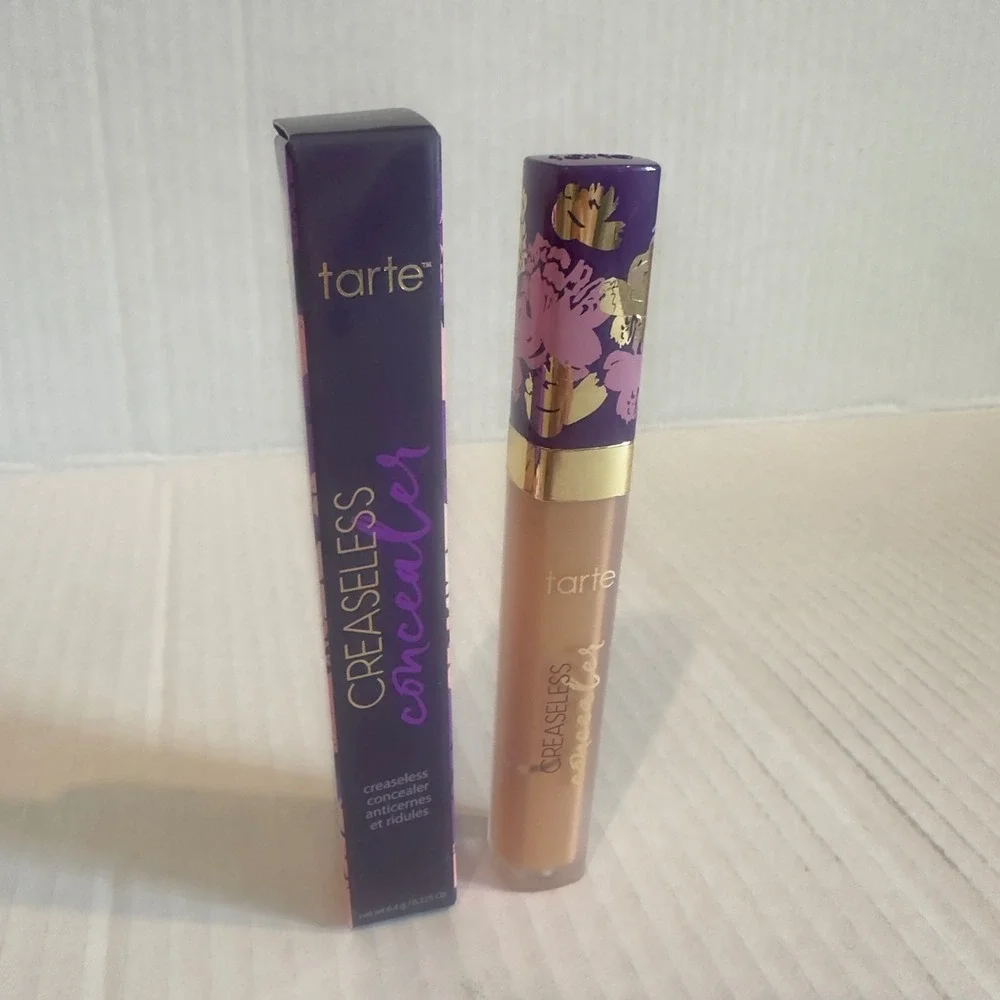 Tarte Creaseless Concealer 43H Tan-Deep Full Coverage Hydrating Makeup 6.4g NEW